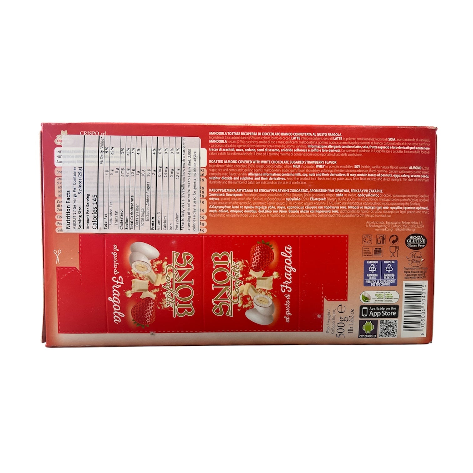 Confetti Crispo - Strawberry-Flavored Confetti - 500g