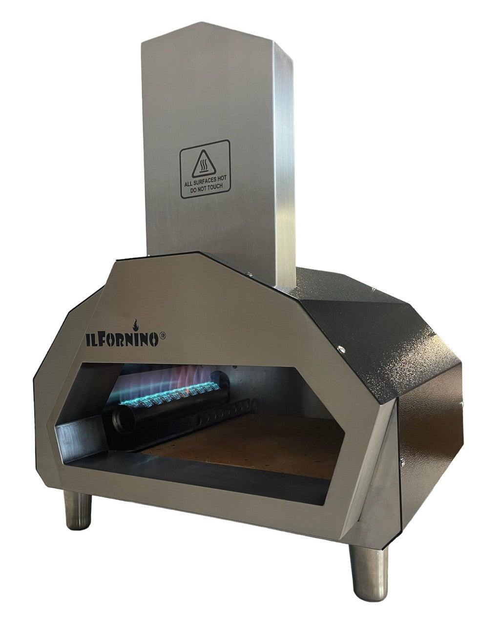 ilFornino® Nino - Stainless Steel Wood / Gas Burning Pizza Oven - Counter Top
