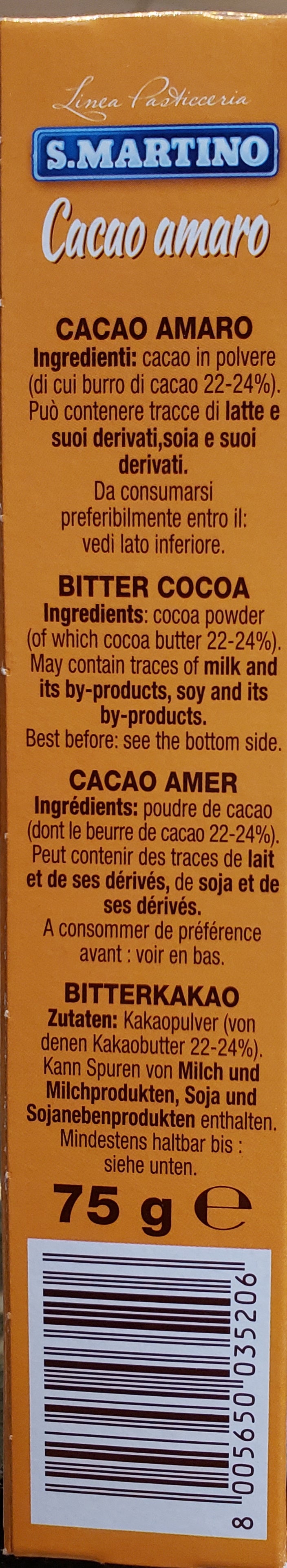 S. Martino - Cacao Amaro - 75g
