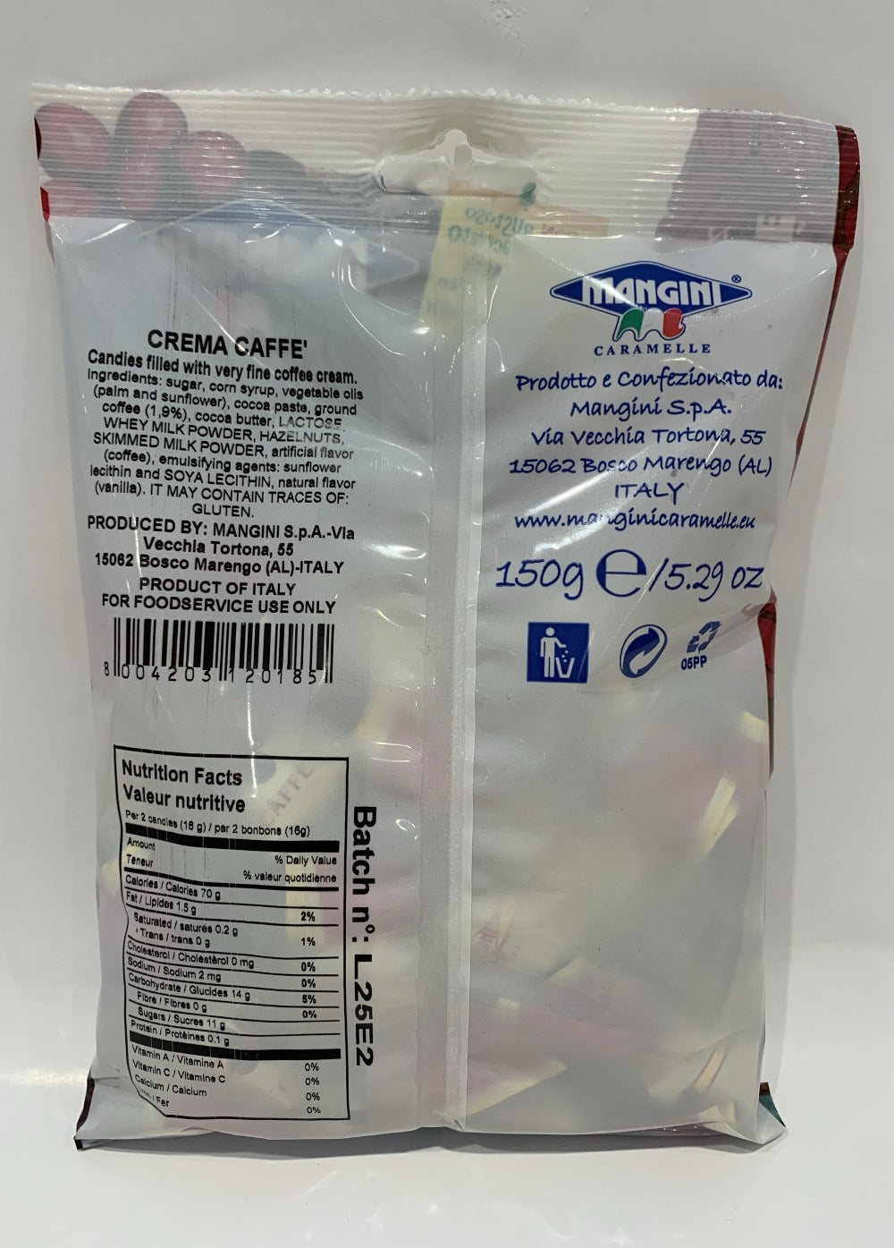 Mangini - Coffee Candies -150g (5.29 oz)