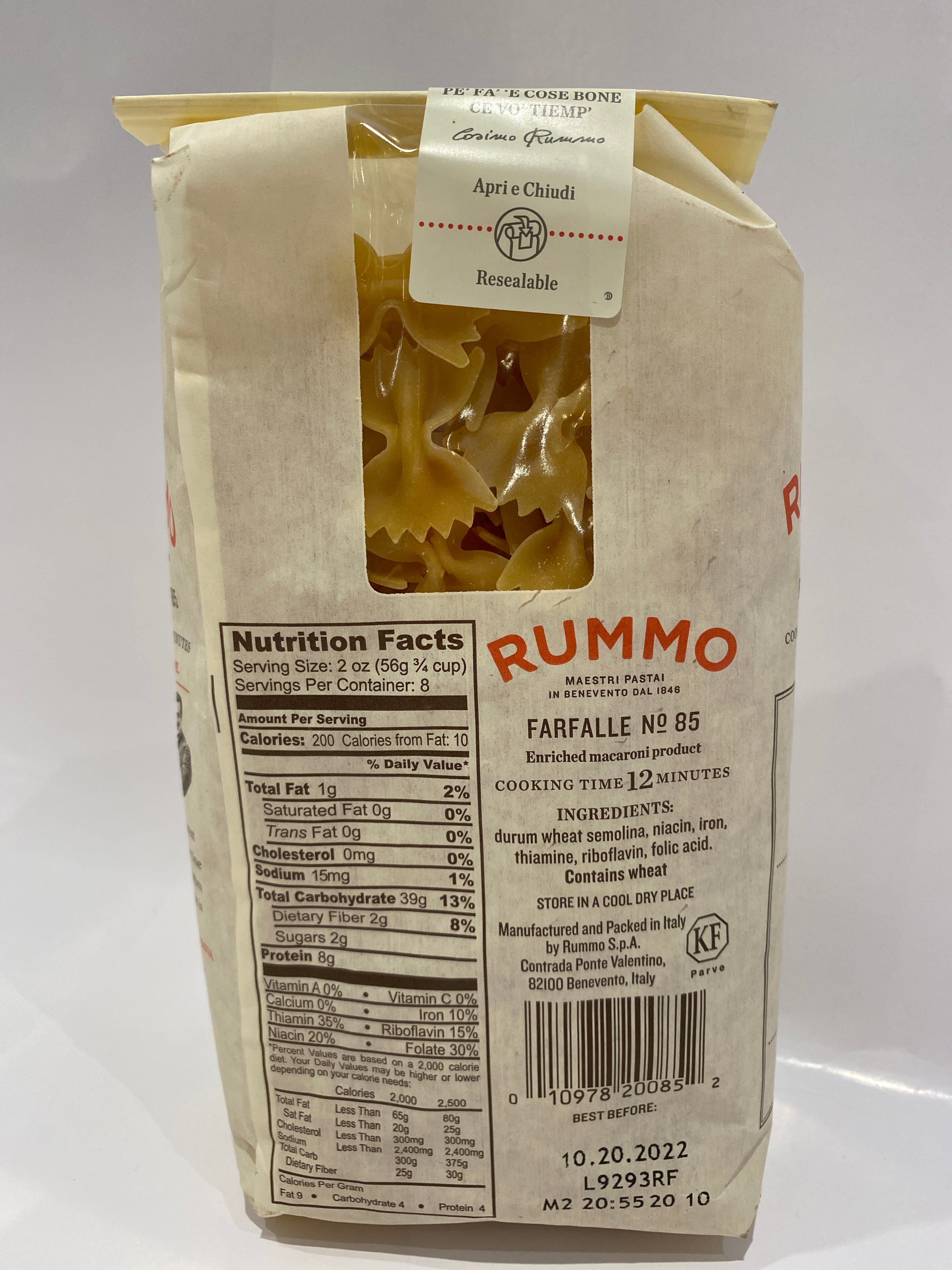 Rummo - Farfalle #85 - Pasta - 454g (16 oz)