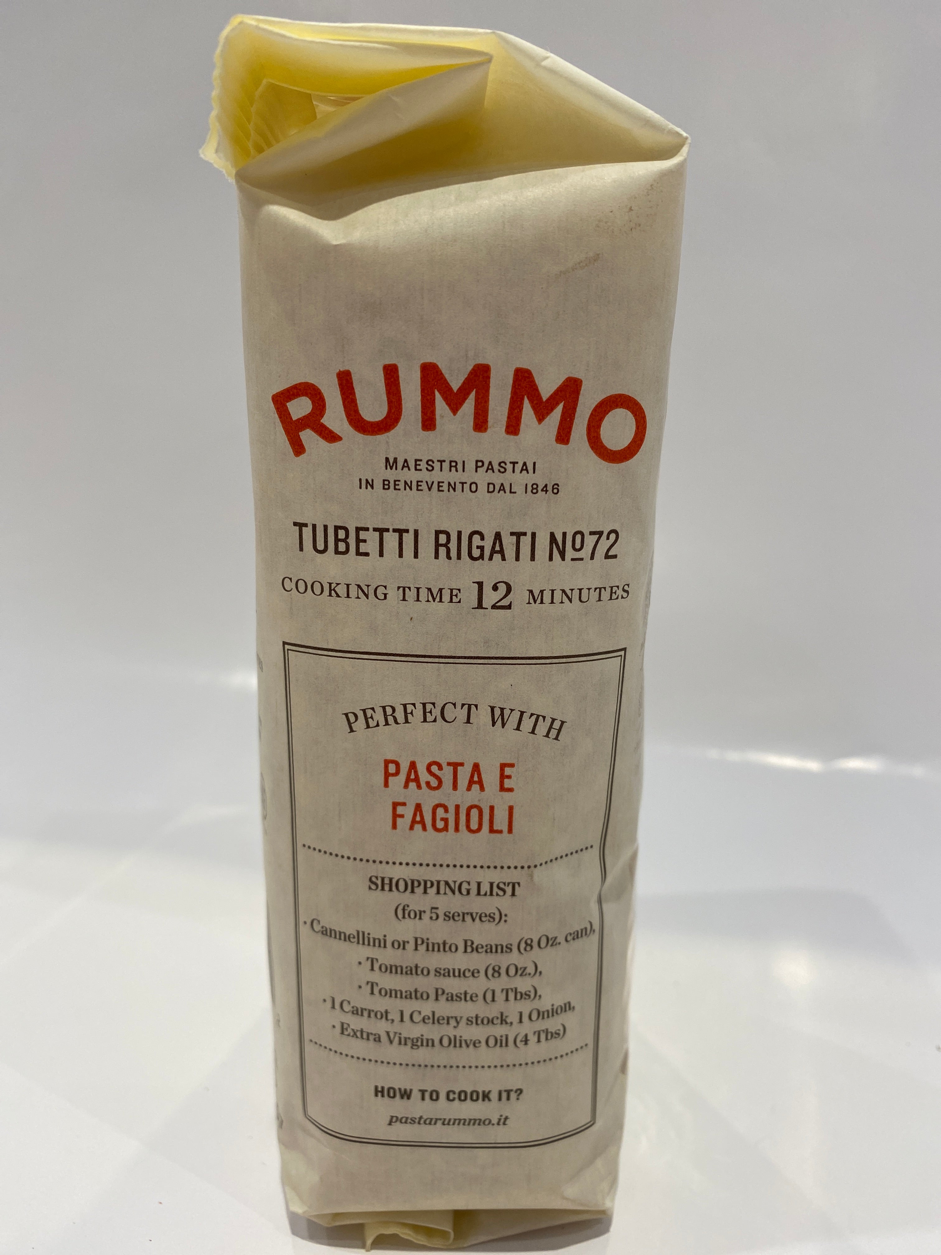 Rummo - Tubetti Rigati #72 Pasta - 454g (16 oz)