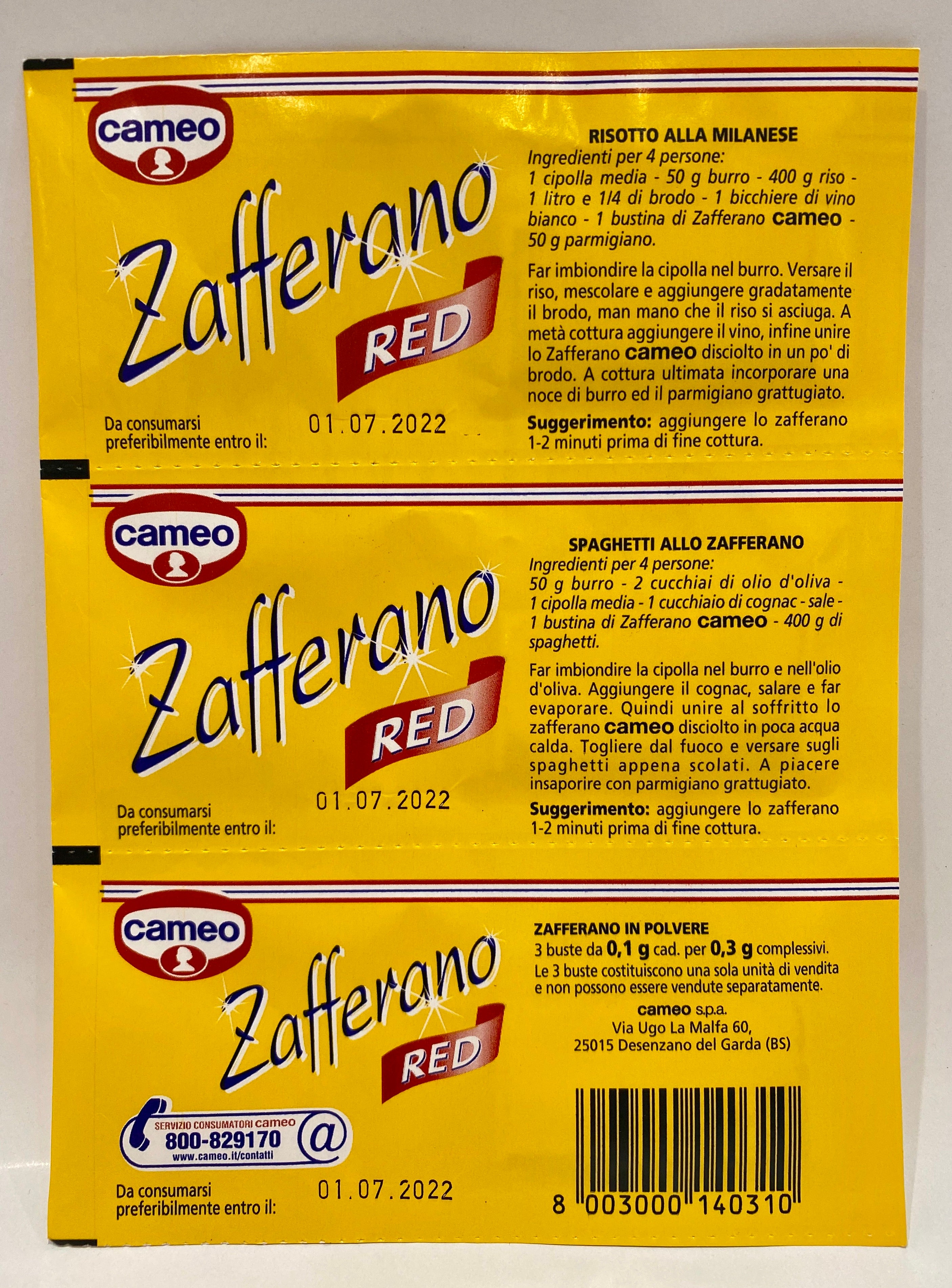 Cameo - Zafferano (3 bags)