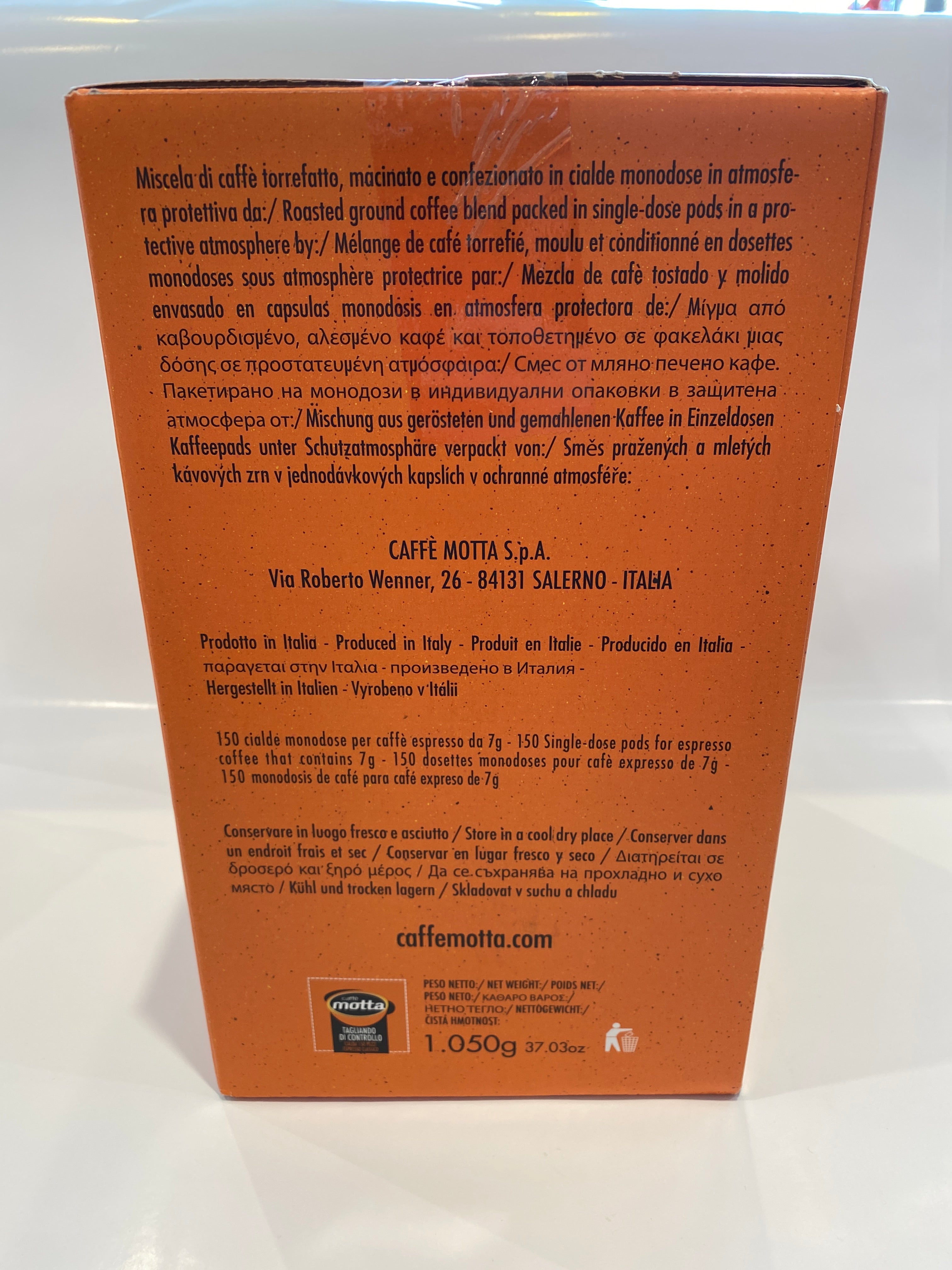 Motta Cremoso Espresso Pods - 150 Pods / Case