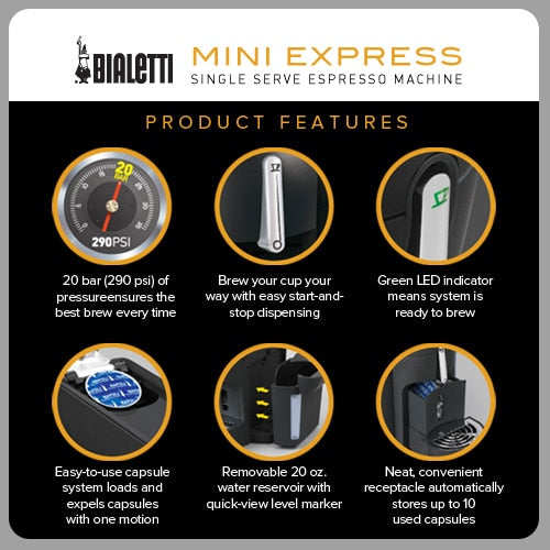 Bialetti - Mini Express - Capsule Machine (Discontinued) (Red)
